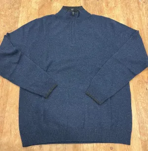 1/4 zip with hidden fabric