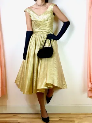 1950's Incredible Lamé Party Dress