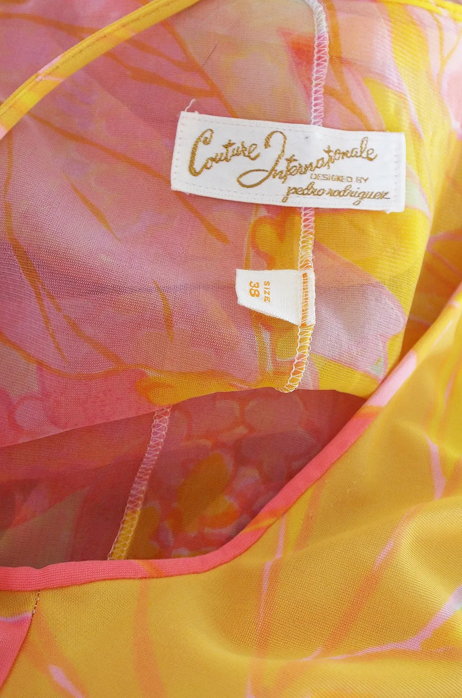 1960s Pedro Rodriguez Jumpsuit & SIlk Chiffon Cape