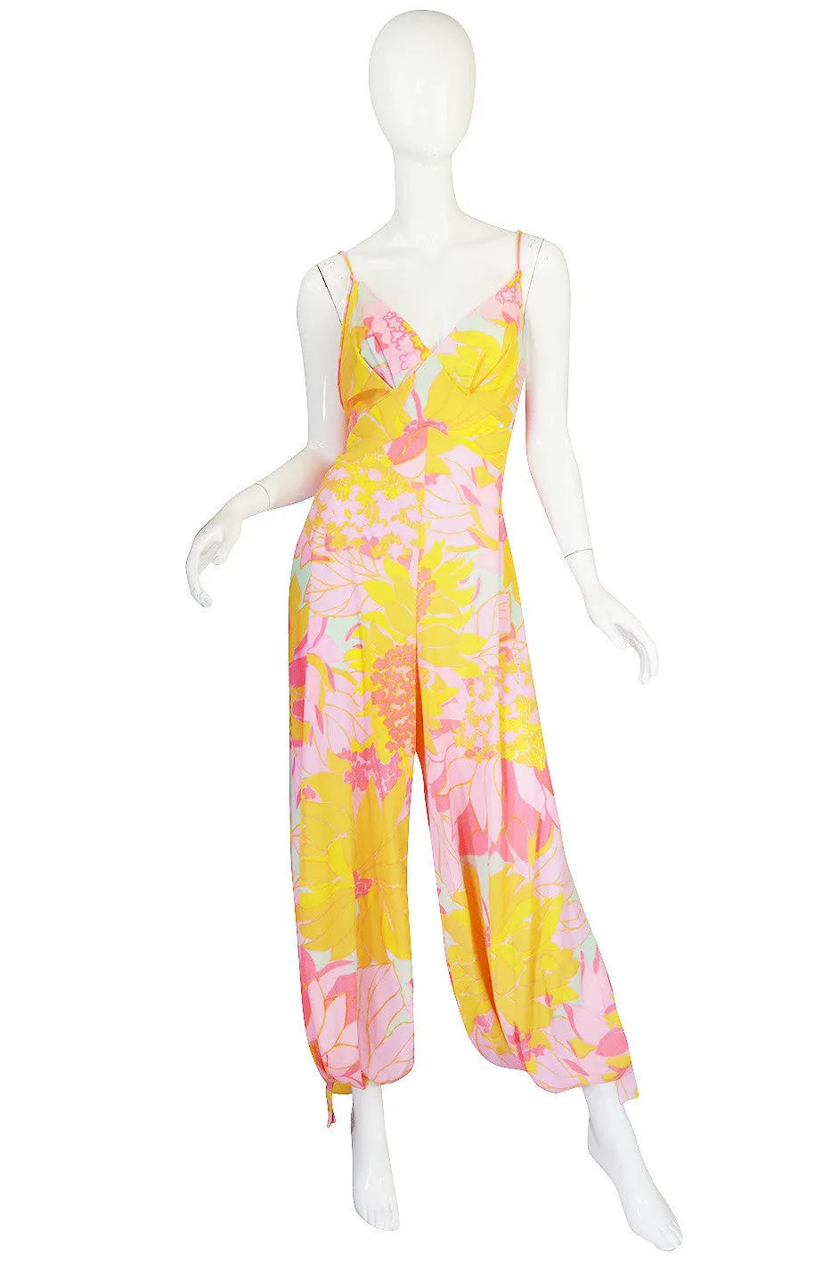 1960s Pedro Rodriguez Jumpsuit & SIlk Chiffon Cape