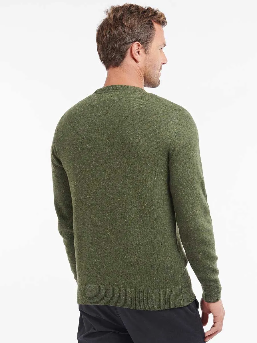 40% OFF BARBOUR Tisbury Lambswool Crew Neck Pullover - Mens - Forest - Sizes: 3XL