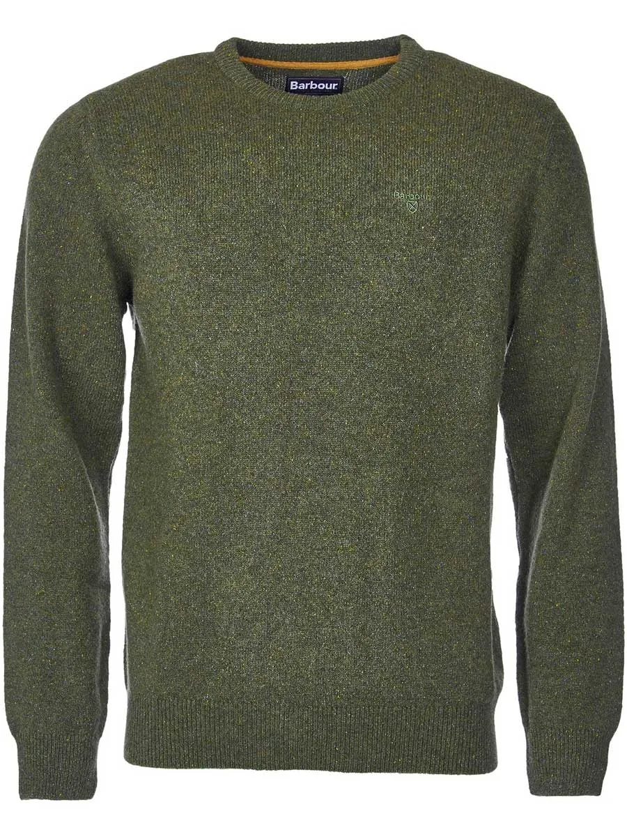 40% OFF BARBOUR Tisbury Lambswool Crew Neck Pullover - Mens - Forest - Sizes: 3XL