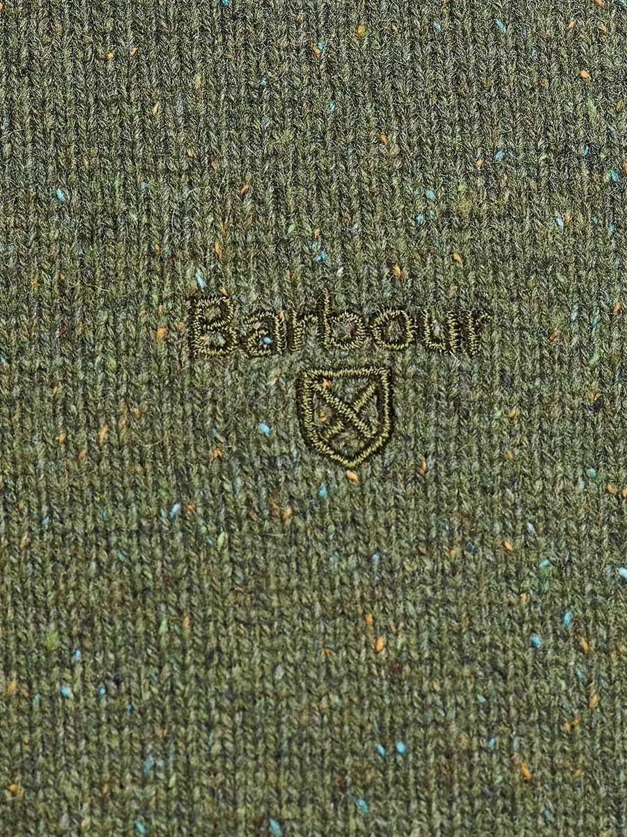 40% OFF BARBOUR Tisbury Lambswool Crew Neck Pullover - Mens - Forest - Sizes: 3XL
