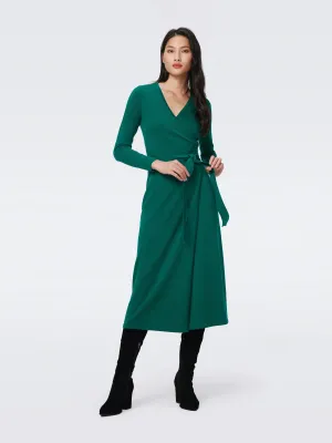Astrid Wool-Cashmere Wrap Dress