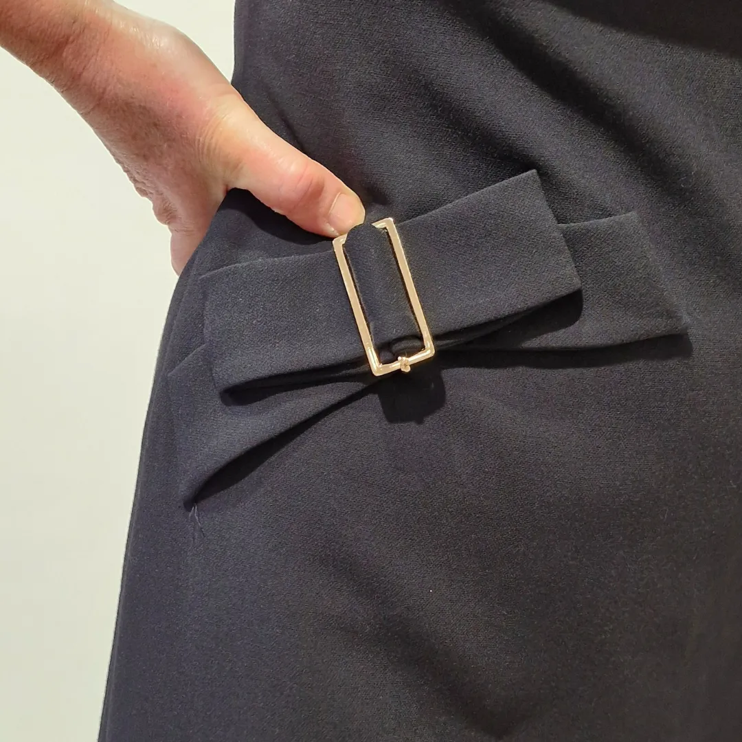 Badoo Black Bow Detail Dress