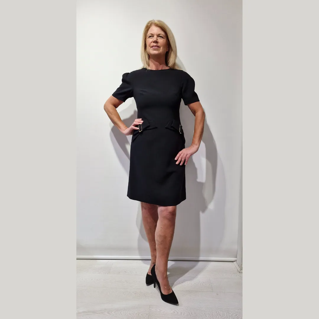 Badoo Black Bow Detail Dress