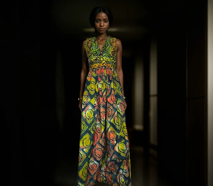 Batik Infinity Wrap Dress