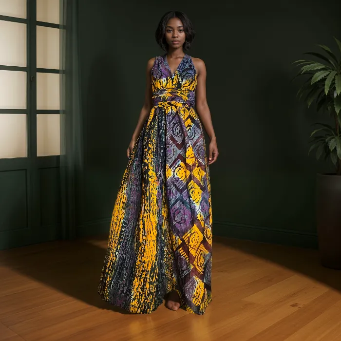 Batik Infinity Wrap Dress