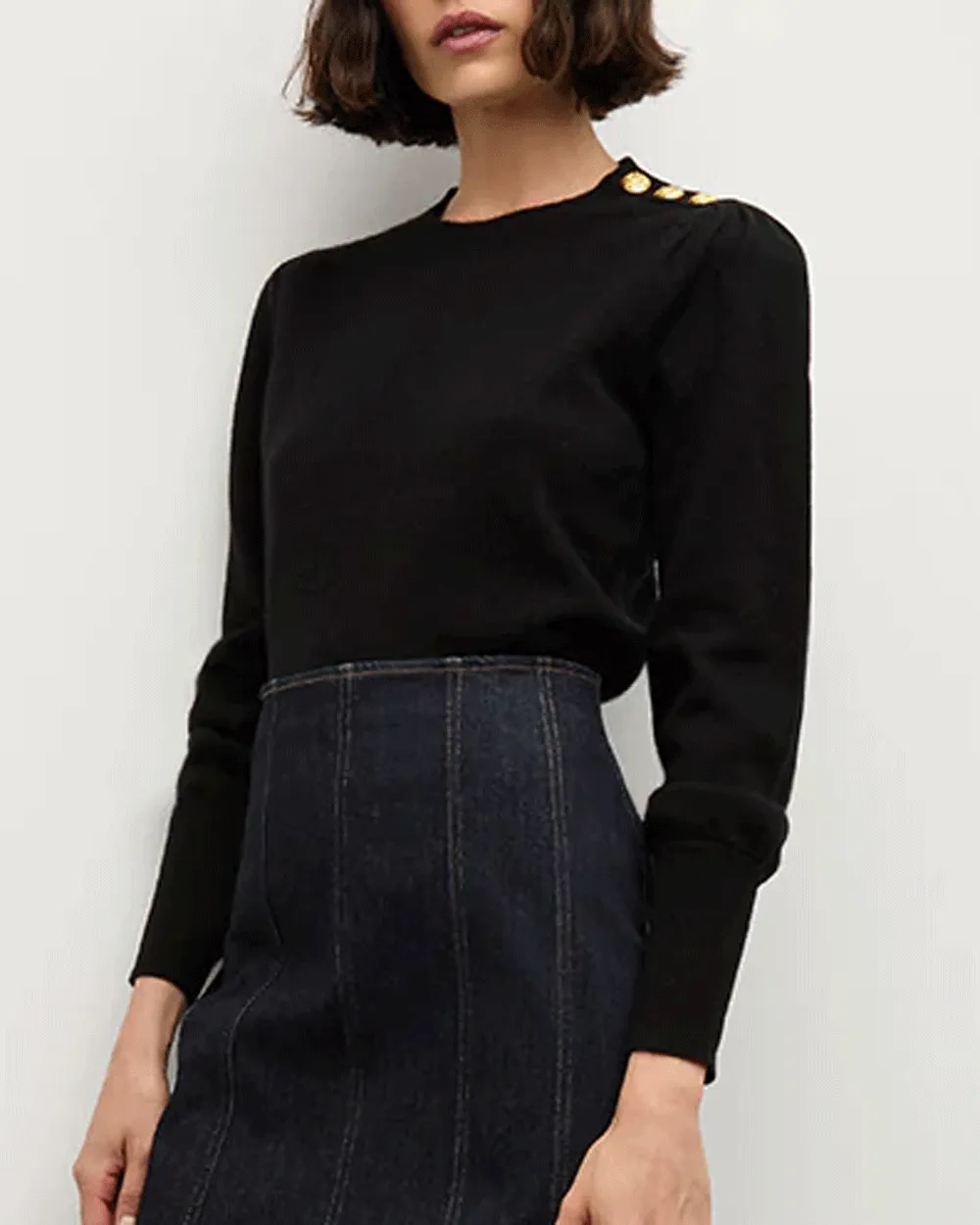Black Nelia Cashmere Pullover