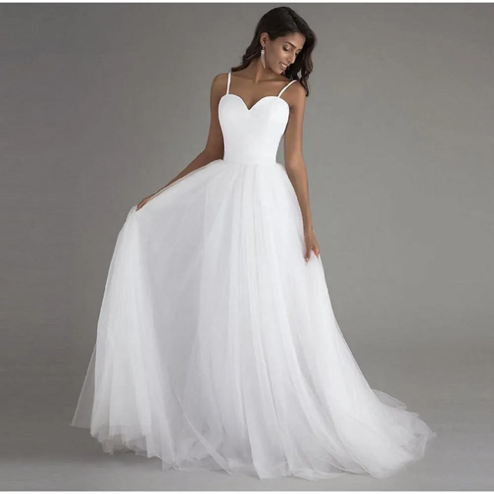 Bridal Gown with Lace Up Dress High Division Wedding Dress