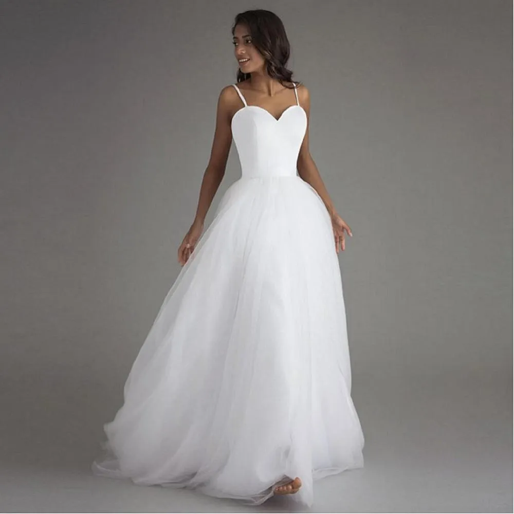 Bridal Gown with Lace Up Dress High Division Wedding Dress