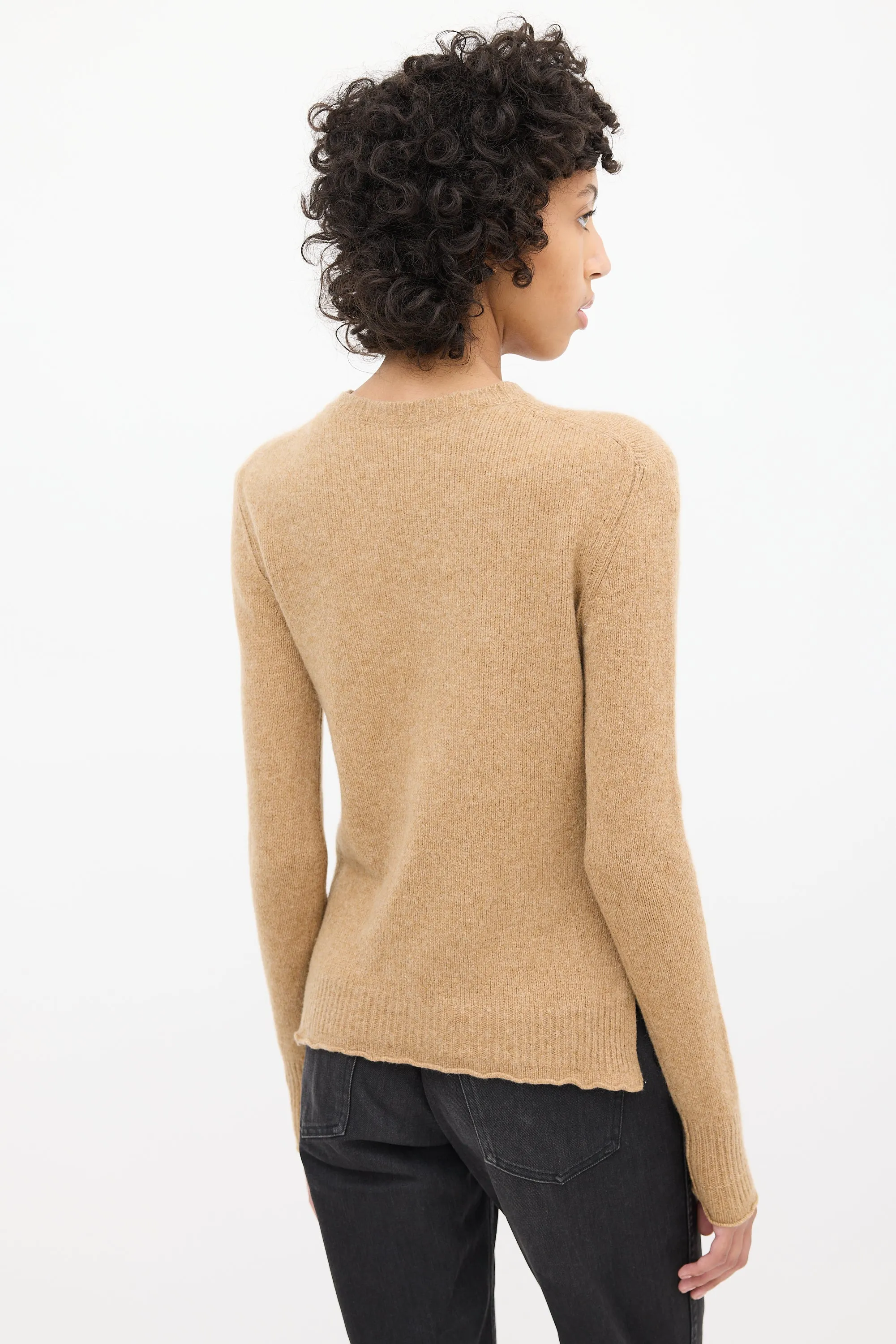 Brown Cashmere Triomphe Sweater