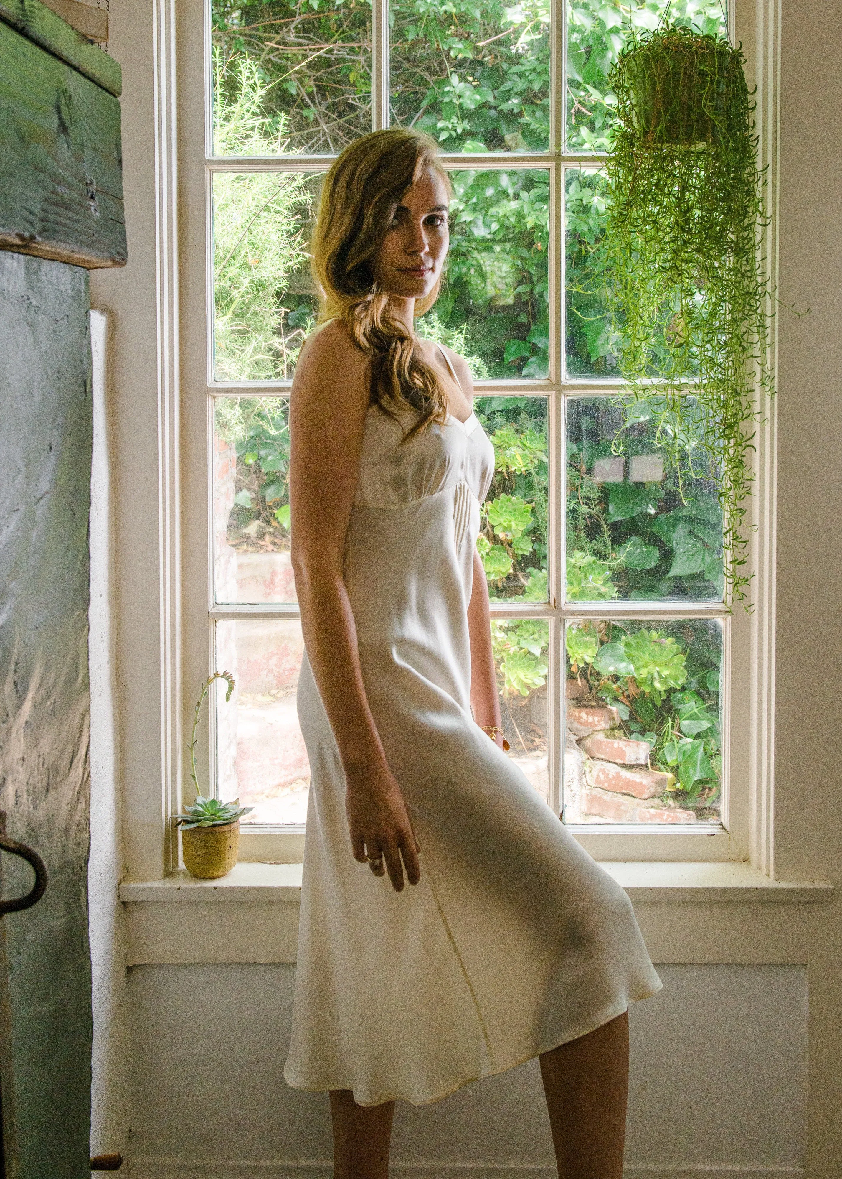 Carole Slip in Ivory Silk