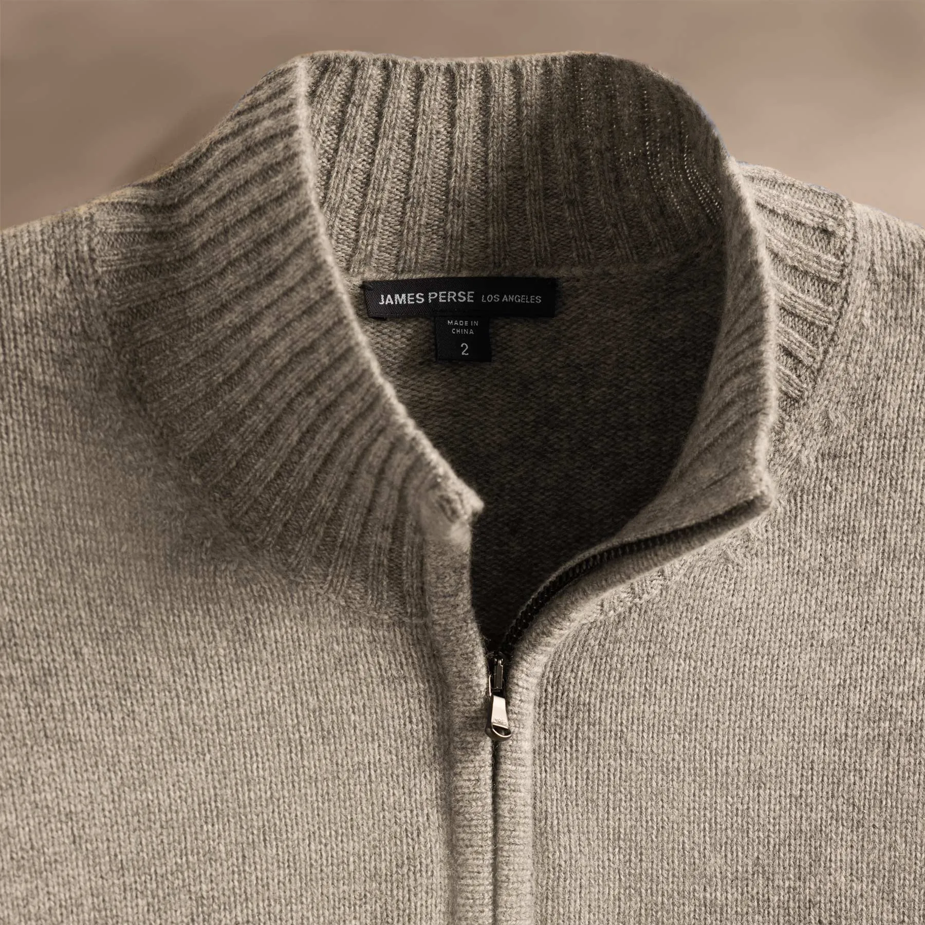 Cashmere Half Zip - Coyote