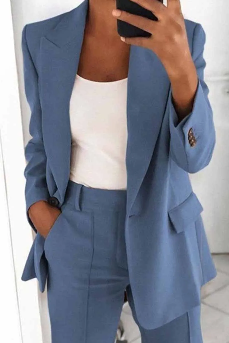 Chicindress Two-Piece Fashion Lapel Cardigan Blazer（5 colors）