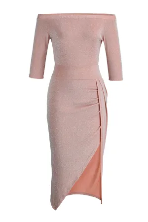 Chicindress Wrap Hip Slit Collar Maxi Dresses(5 Colors)
