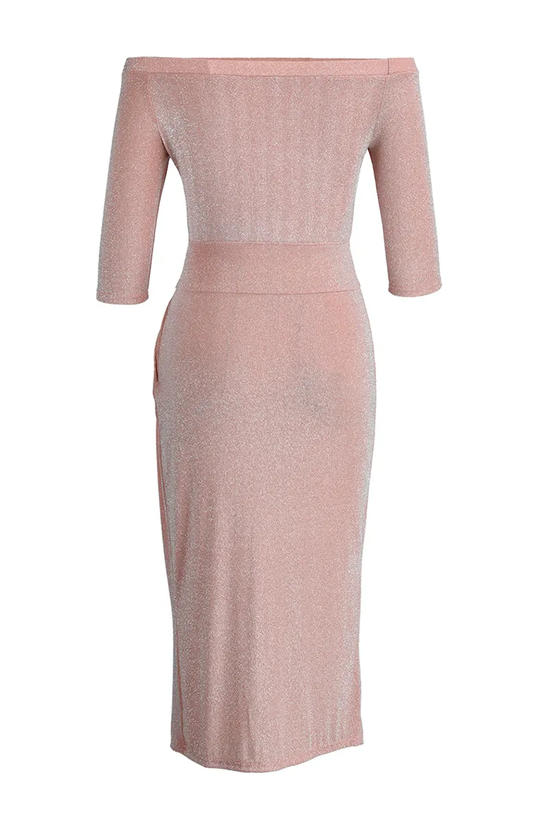 Chicindress Wrap Hip Slit Collar Maxi Dresses(5 Colors)