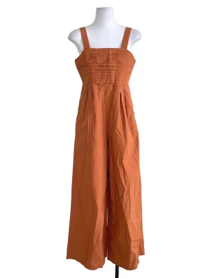 Cider Orange Accordion Cami Jumpsuit