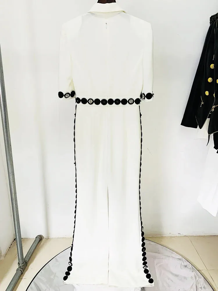 Designer Embroidery Beaded Jumpsuit