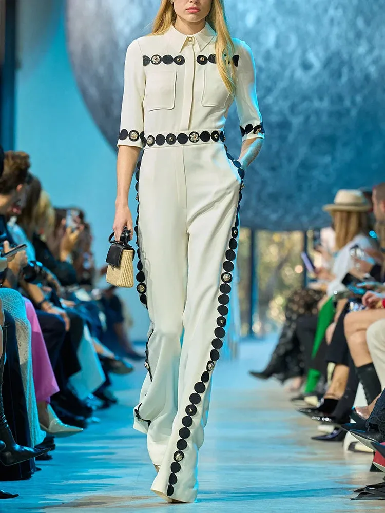 Designer Embroidery Beaded Jumpsuit
