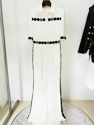 Designer Embroidery Beaded Jumpsuit