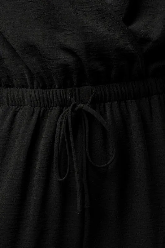 Dolman Sleeve Surplice Jumpsuit