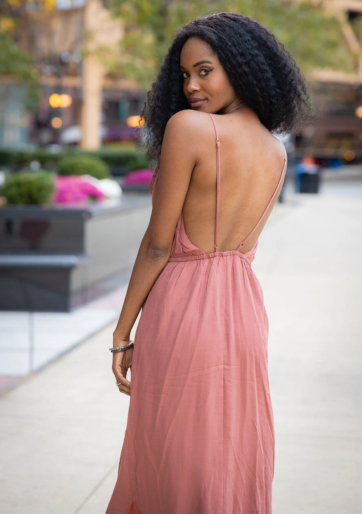 Dream A Little Dream Backless Maxi Dress