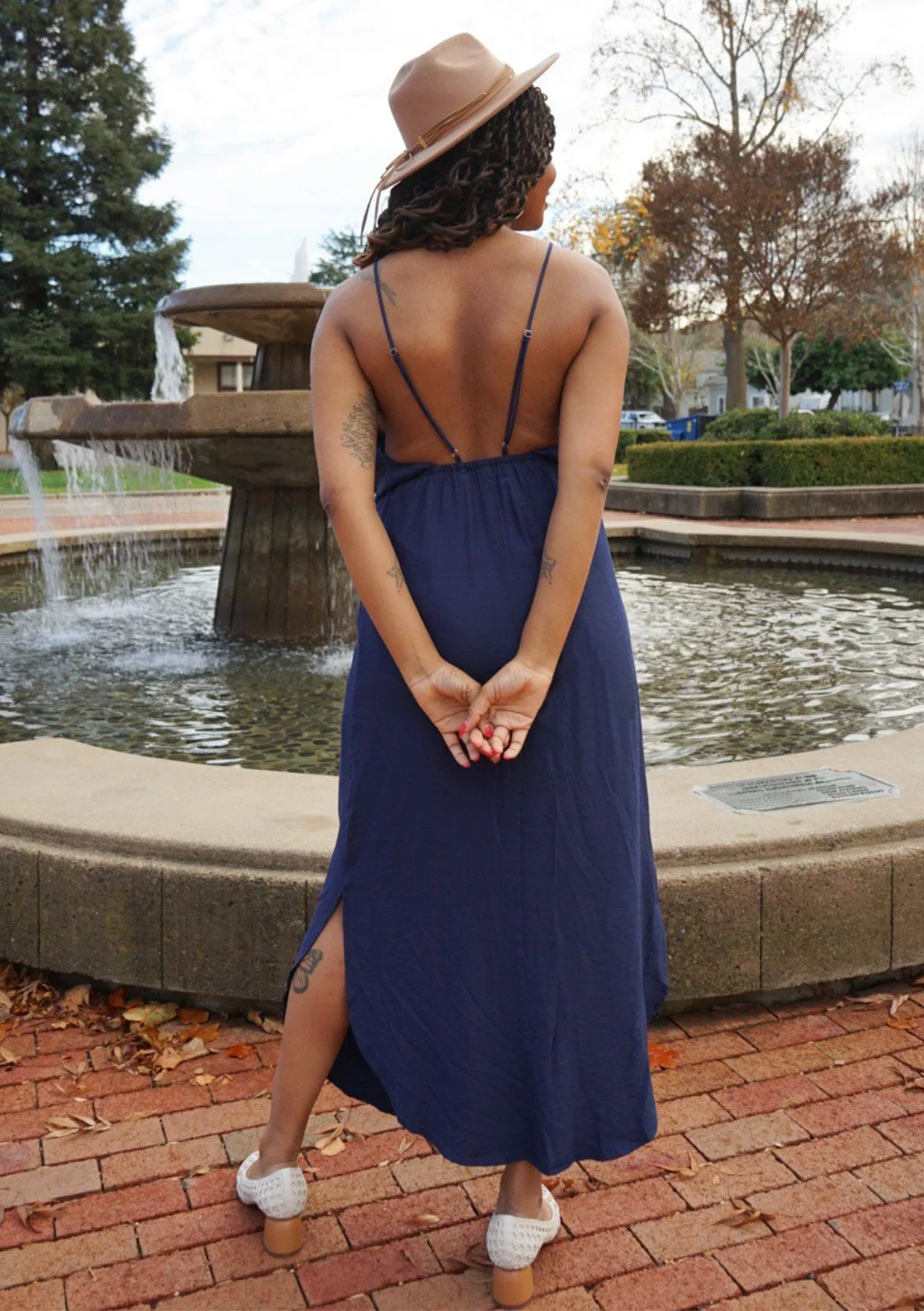 Dream A Little Dream Backless Maxi Dress