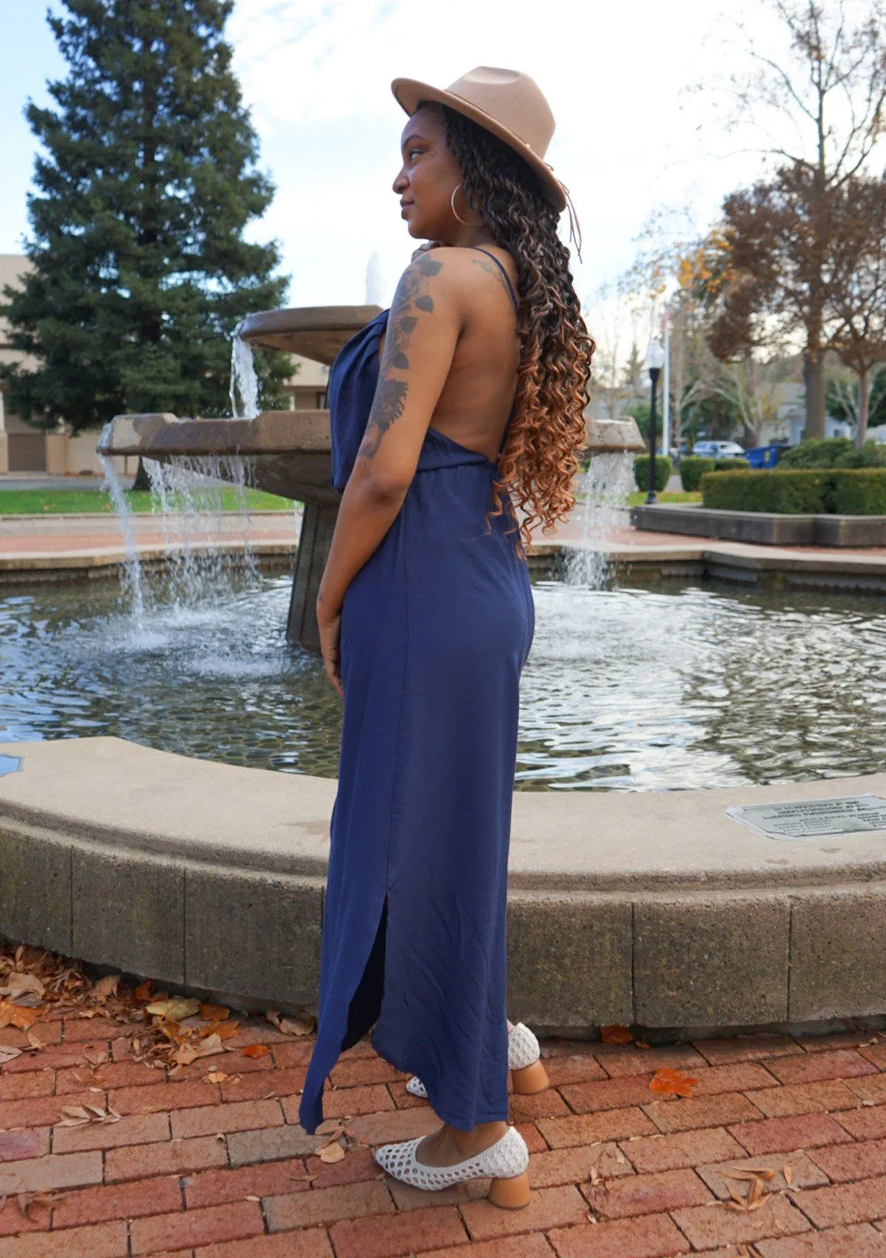Dream A Little Dream Backless Maxi Dress