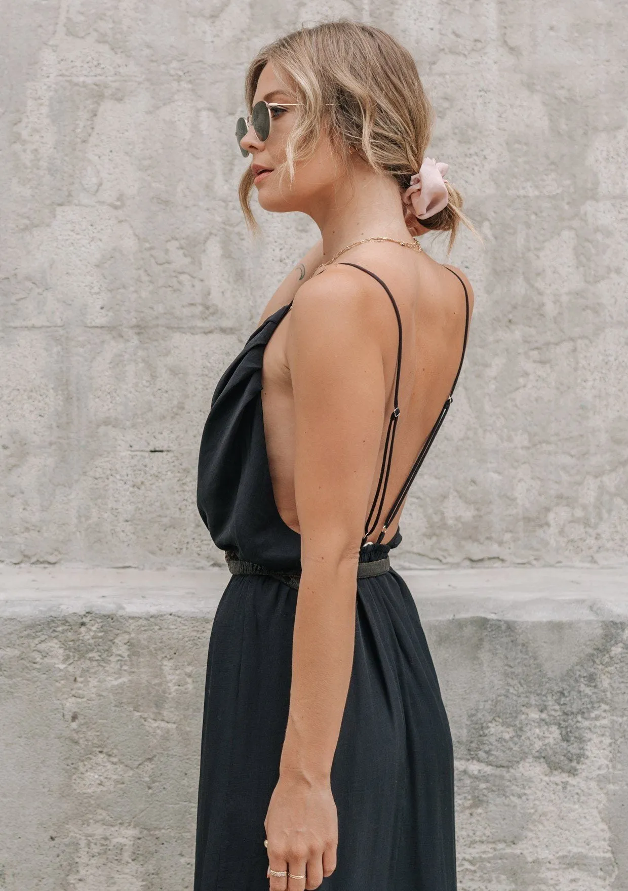 Dream A Little Dream Backless Maxi Dress
