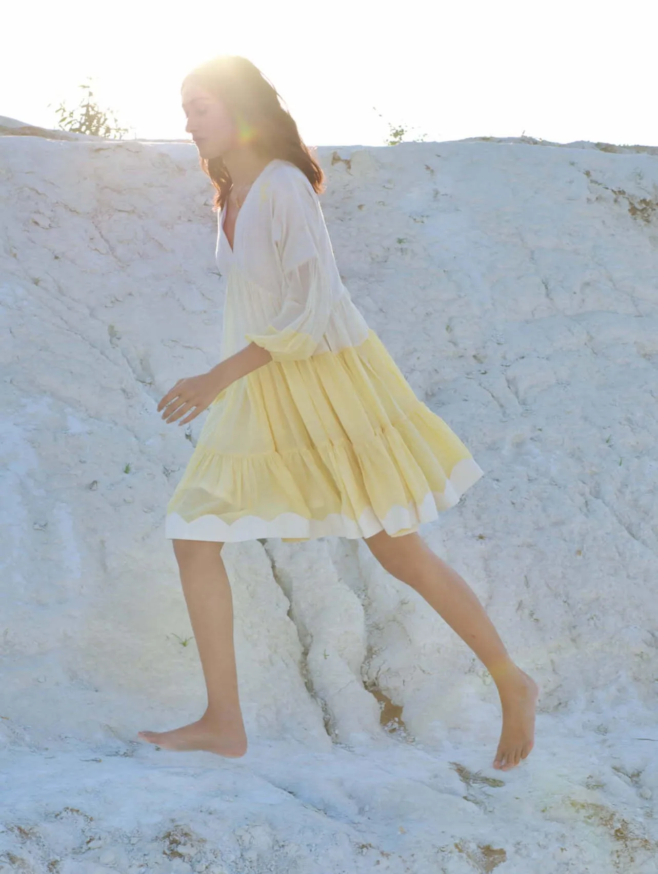 Dreamy caramel yellow dress