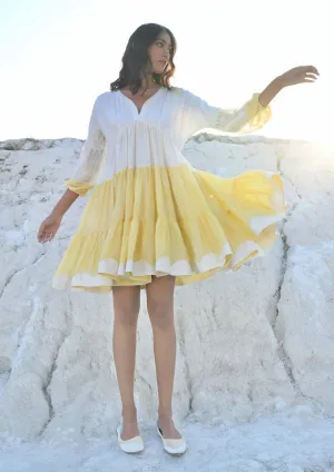 Dreamy caramel yellow dress