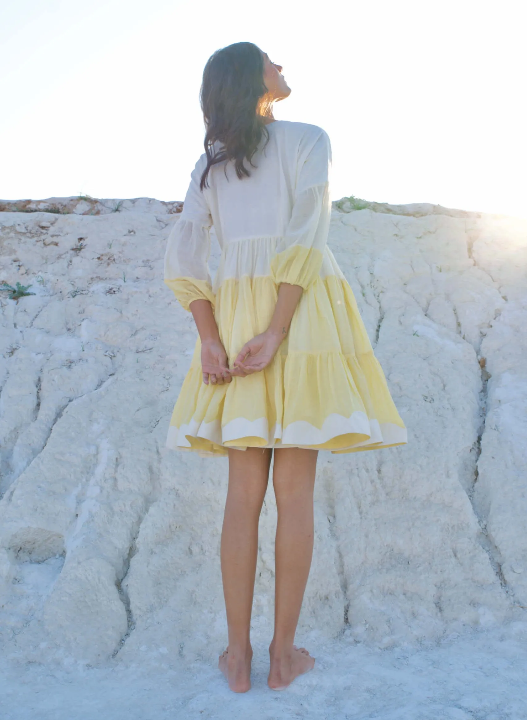 Dreamy caramel yellow dress