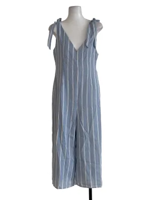 Dusty Blue Stripes Jumpsuit