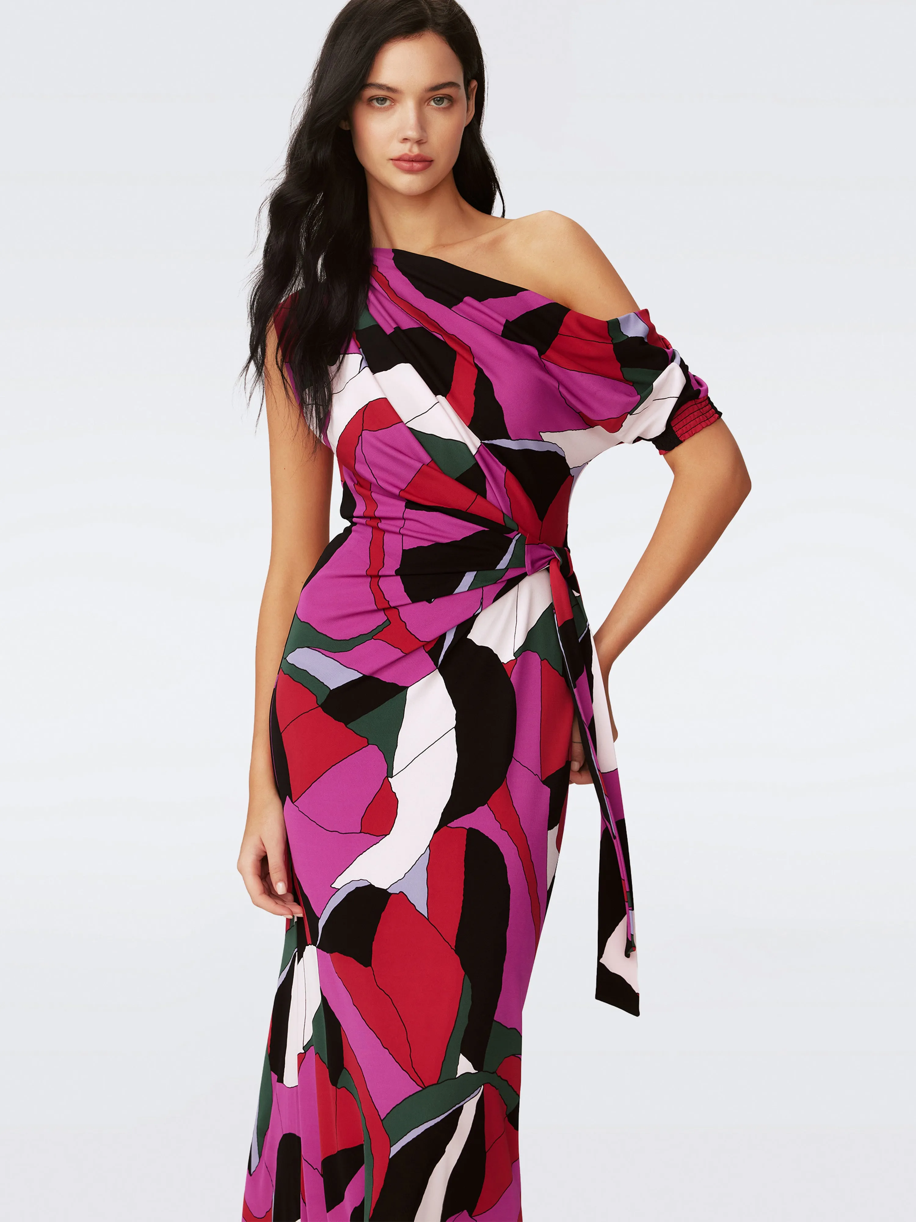 Eliana Faux Wrap Dress