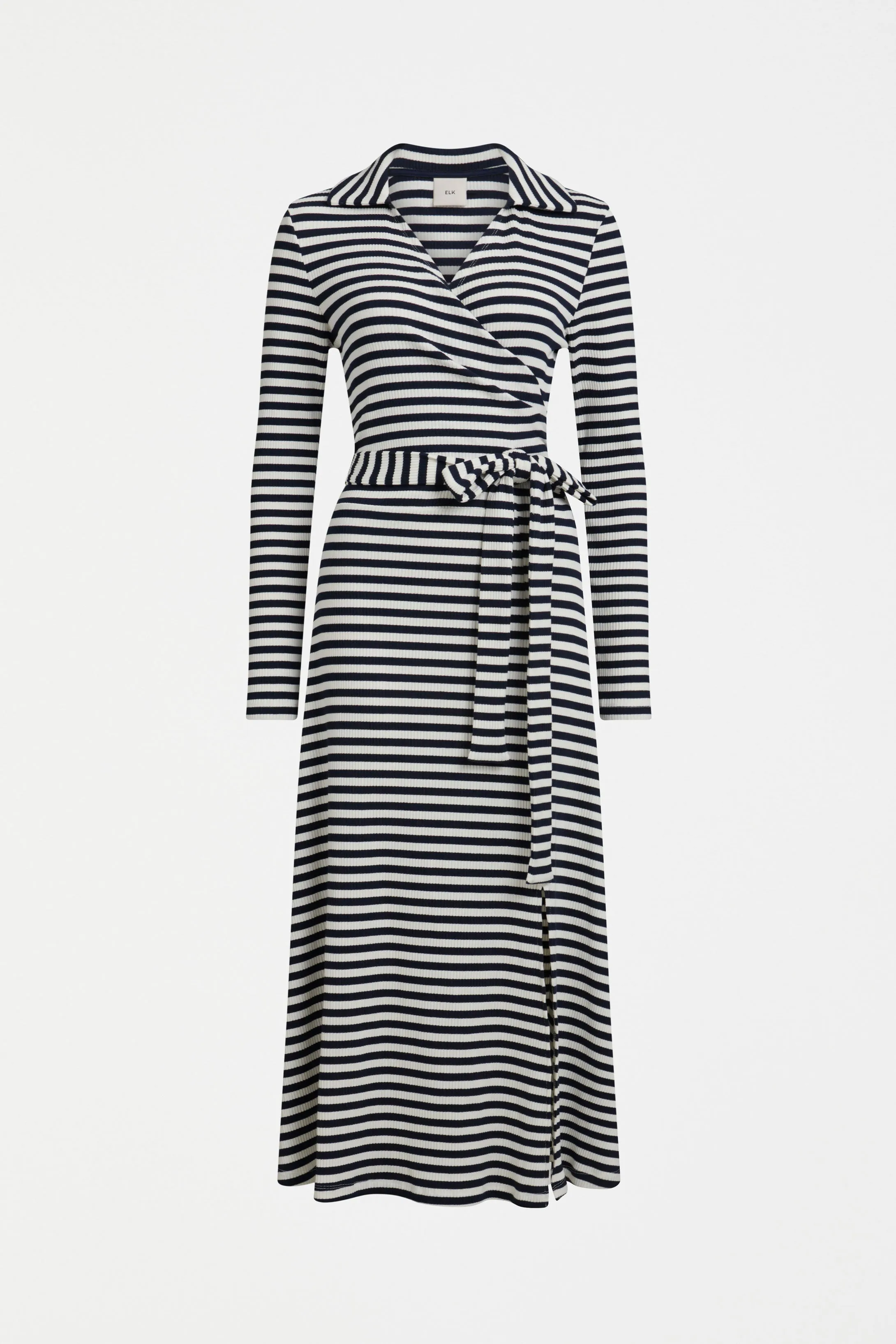 ELK Kullan Ribbed Wrap Dress