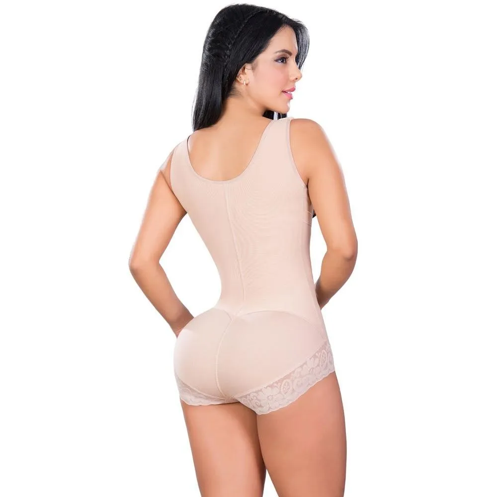 Faja Salome 0411 High Back Thick Straps Body Shaper compression Panty- High Compression Line
