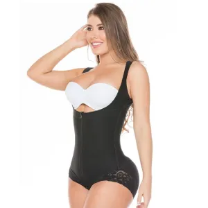 Faja Salome 0411 High Back Thick Straps Body Shaper compression Panty- High Compression Line