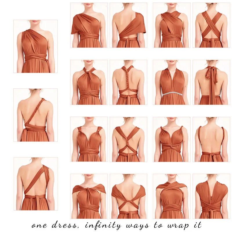 [Final Sale] Blush Infinity Wrap Bridesmaid Convertible Dress