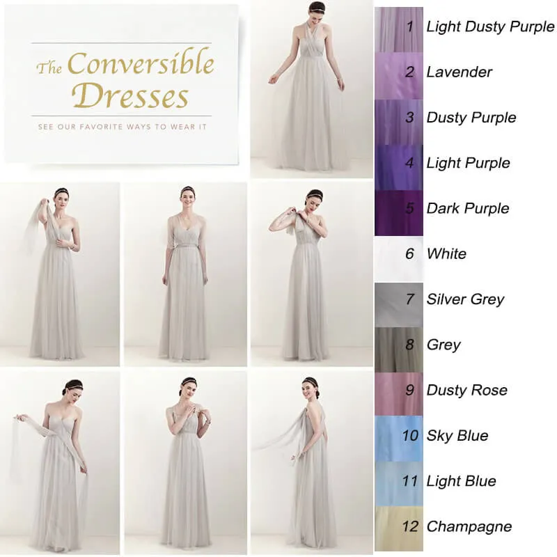 [Final Sale] Multi Way Convertible Bridesmaid Dresses-BELLA