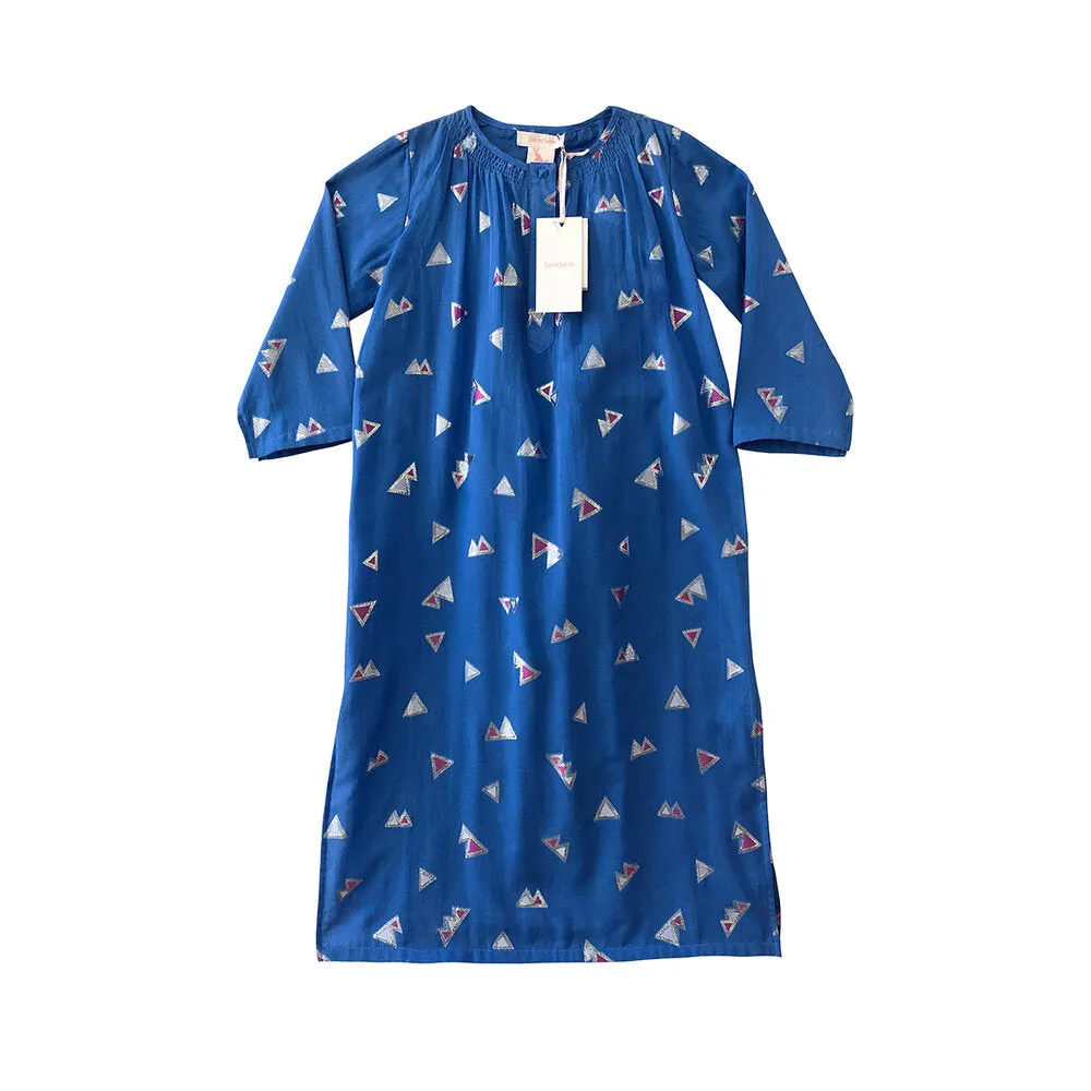 Girls Jamila Long Kaftan - Palace Blue