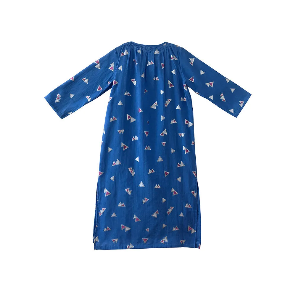 Girls Jamila Long Kaftan - Palace Blue