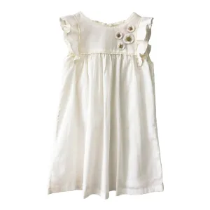 Girls Malak Dress - Egret