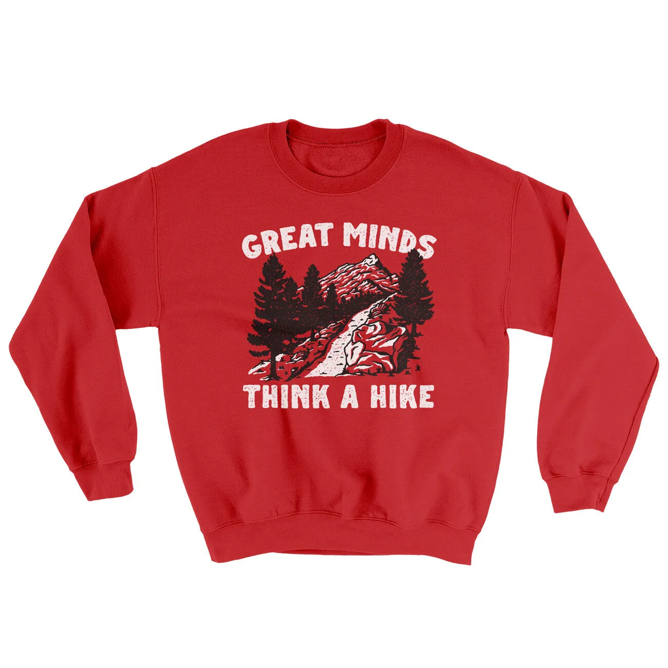 Great Minds Think A Hike Ugly Sweater