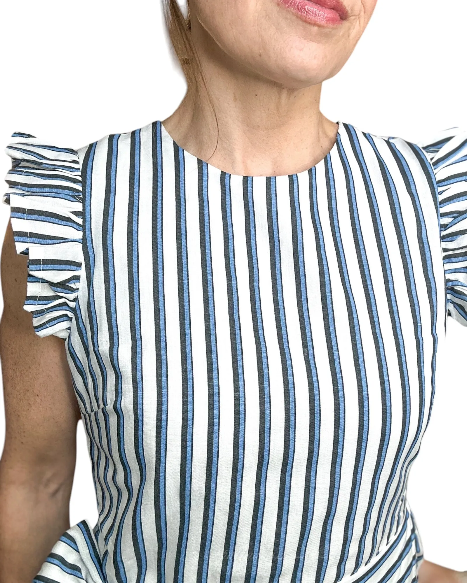 Greta Midi Dress | Vintage Blue