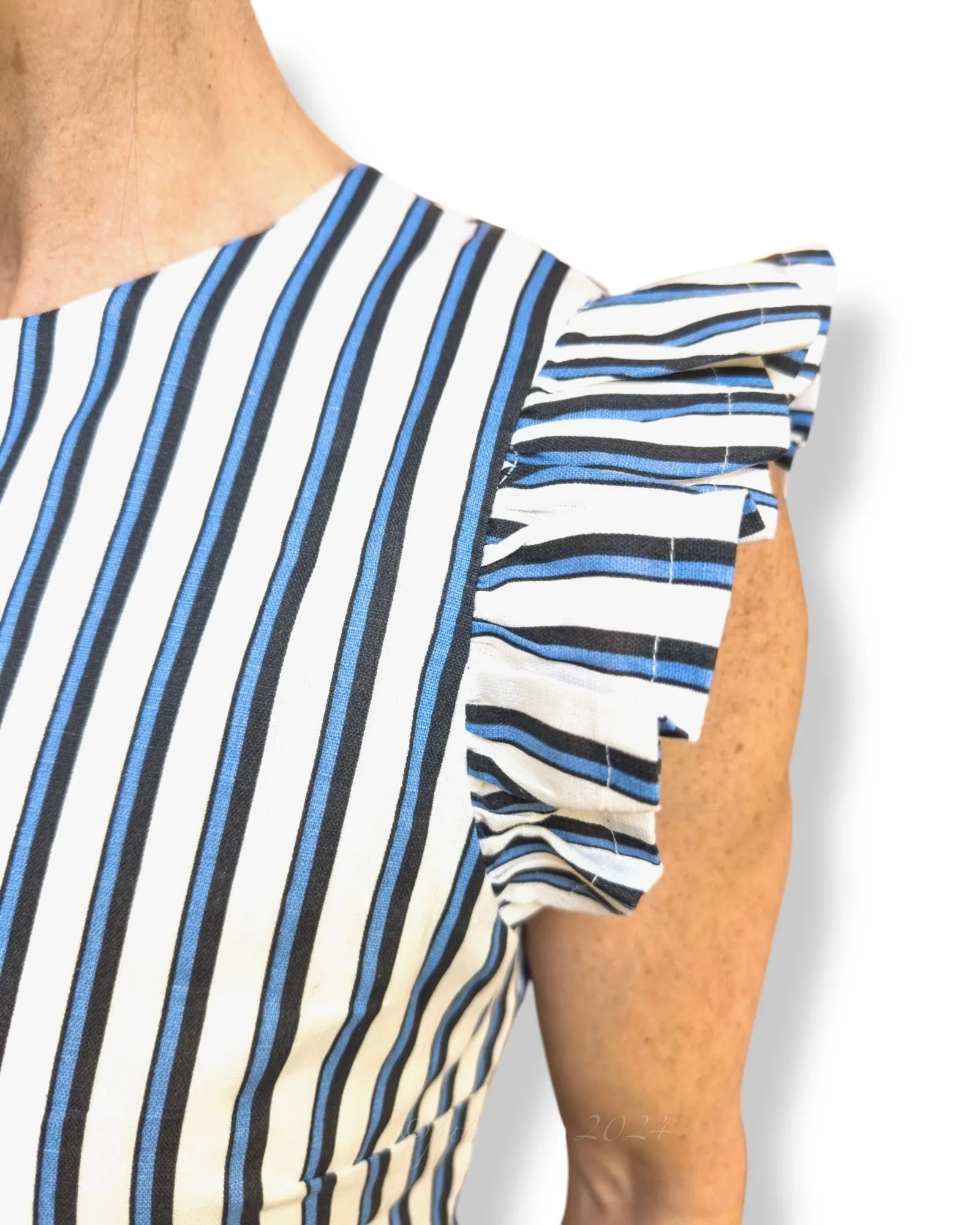 Greta Midi Dress | Vintage Blue