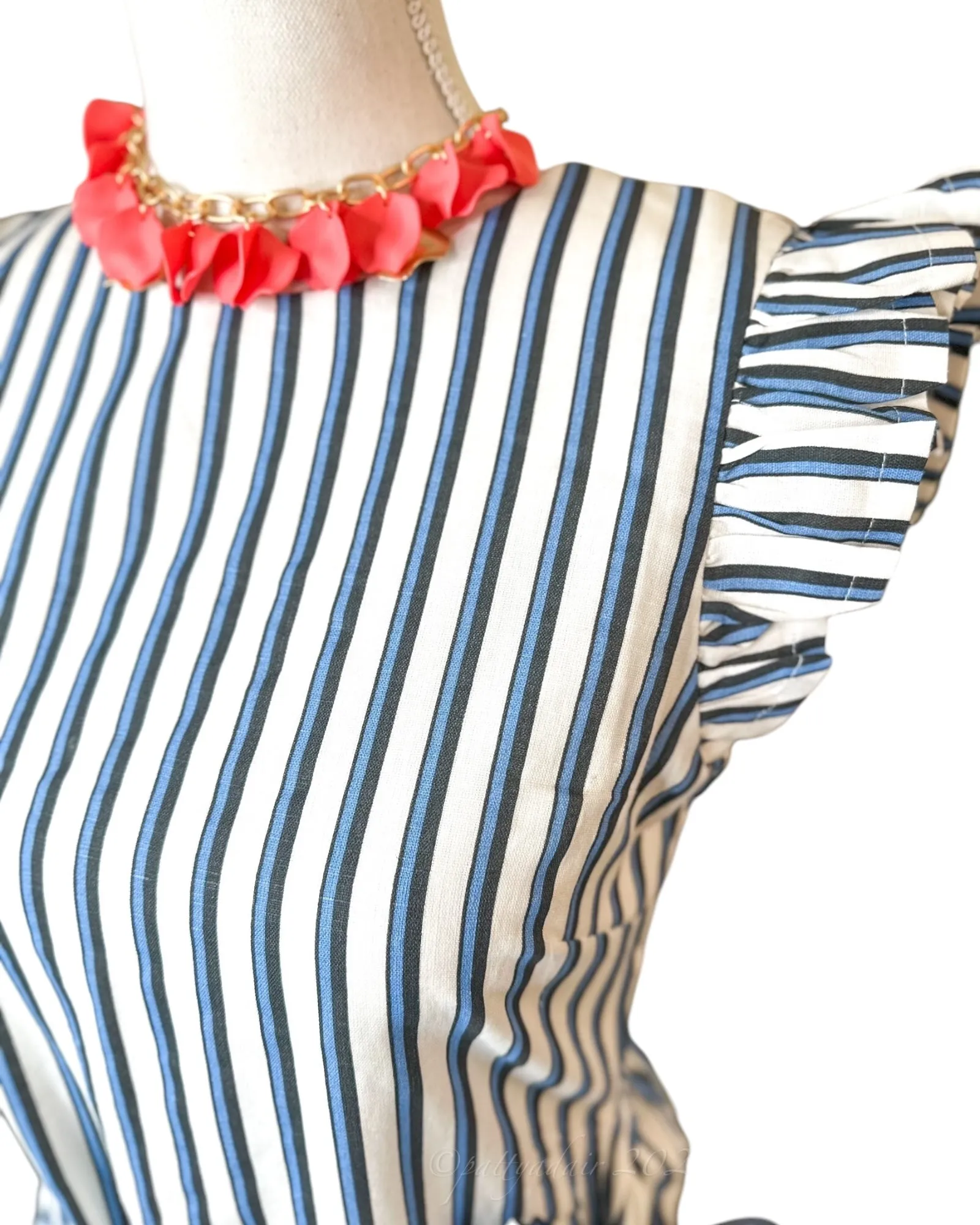 Greta Midi Dress | Vintage Blue