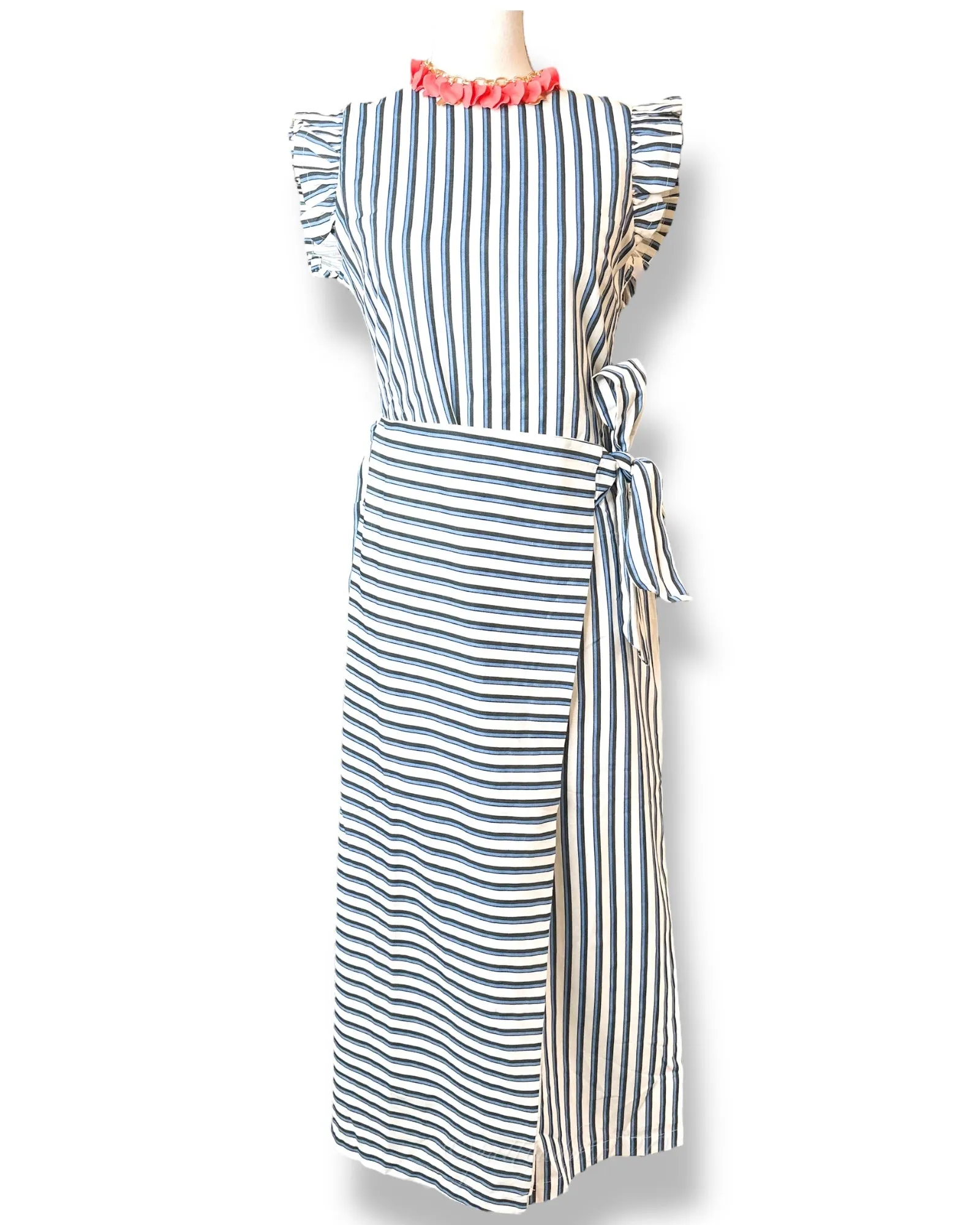 Greta Midi Dress | Vintage Blue