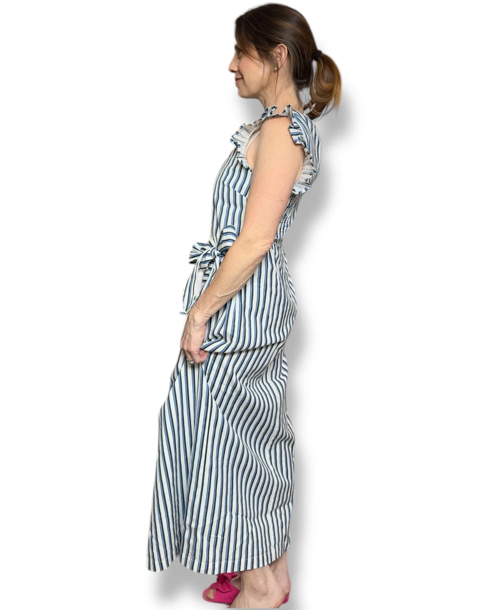 Greta Midi Dress | Vintage Blue
