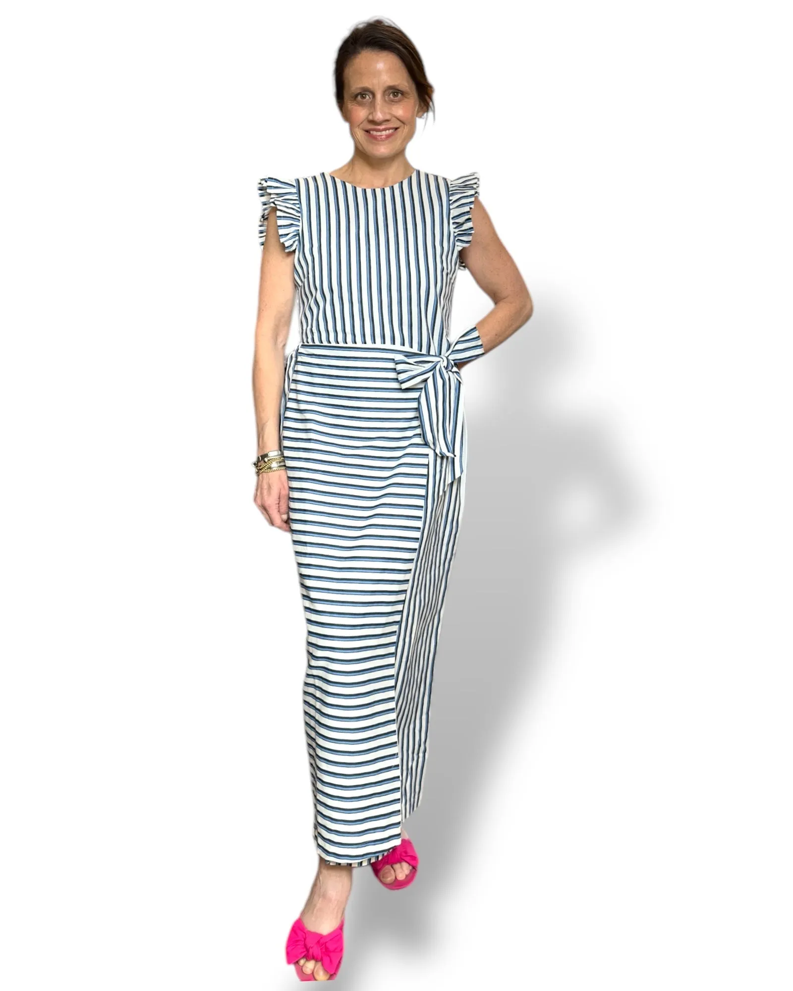 Greta Midi Dress | Vintage Blue